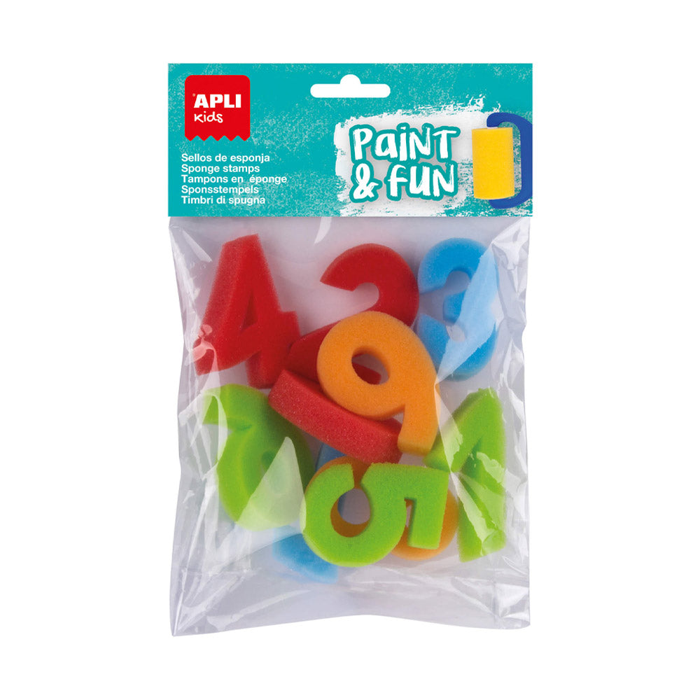 Esponja Carimbo 123 Apli Kids Paint & Fun 10un