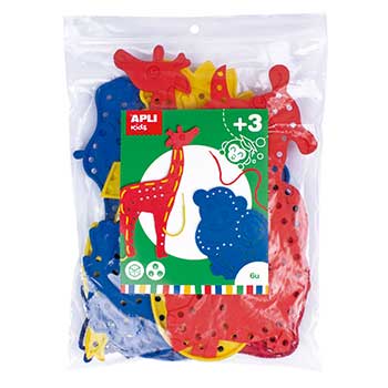Jogo Sensorial Apli Formas Animais Costura Sortido 6un