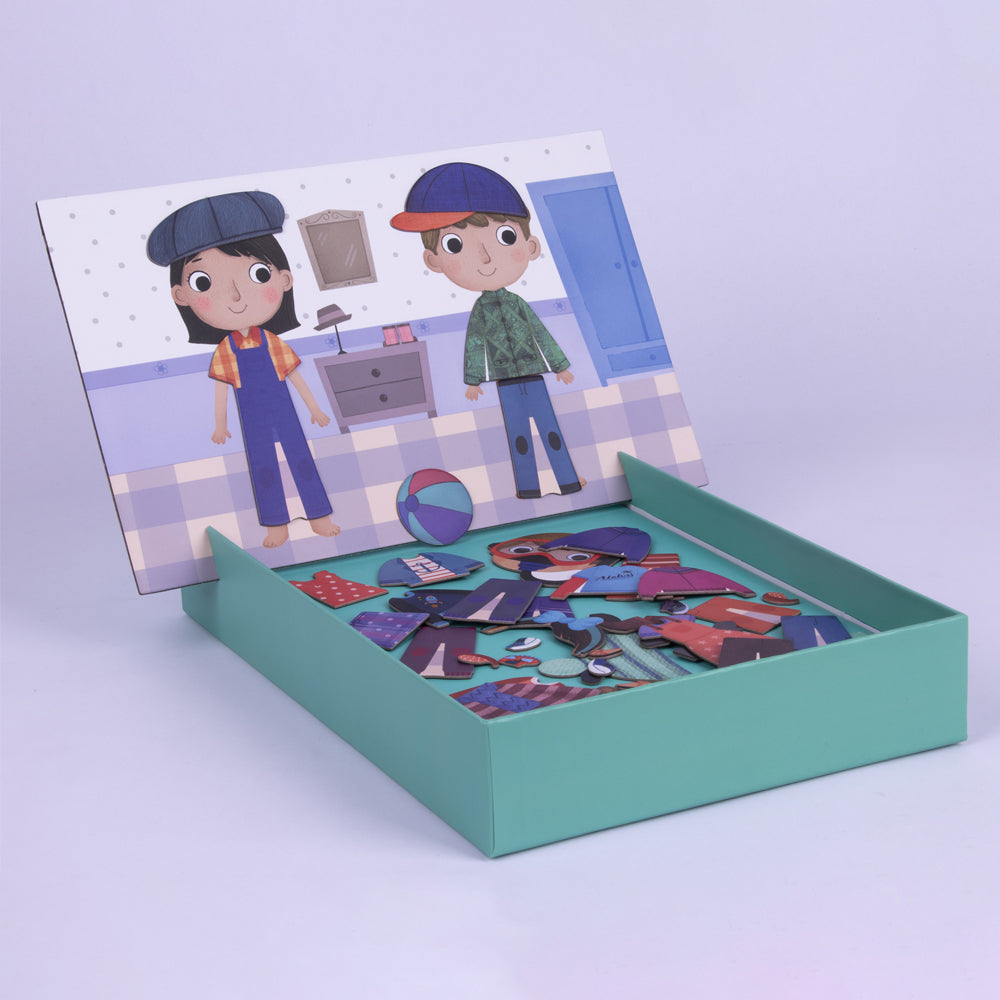 Jogo Educativo Magnético Apli Vestuário 40 Peças