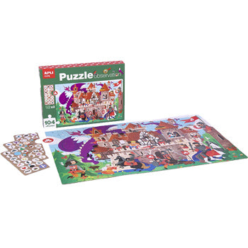Jogo Educativo Puzzle Apli Observação do Castelo 104 Peças