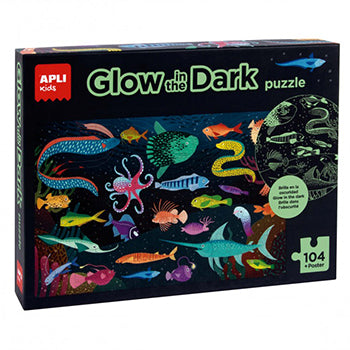 Jogo Educativo Puzzle Apli Fluor Oceano 104 Peças