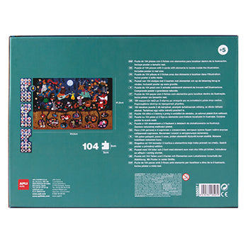 Jogo Educativo Puzzle Apli Observação do Bosque 104 Peças