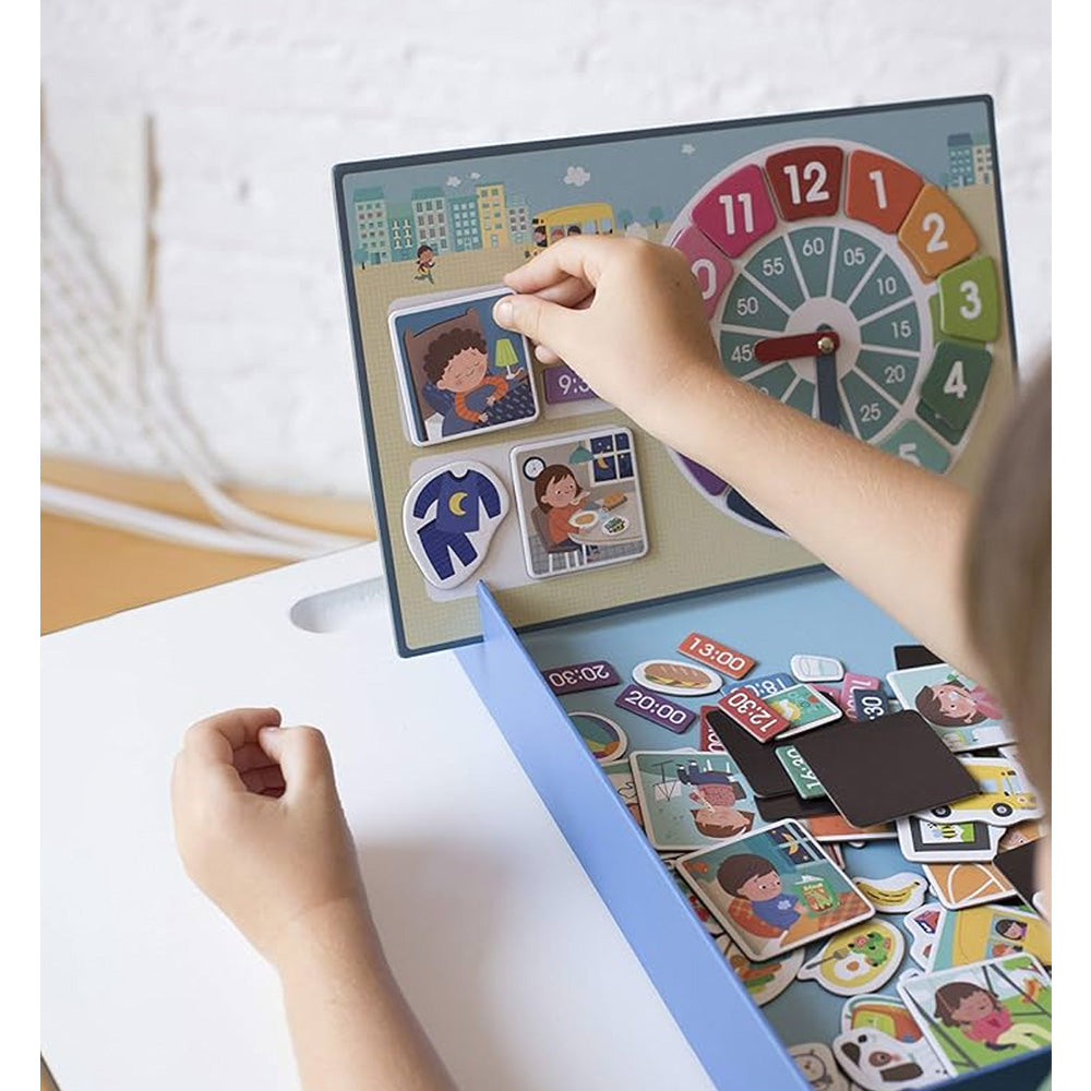 Jogo Educativo Magnético Apli As Horas 96 Peças