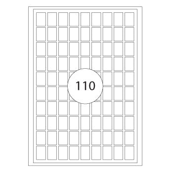 Etiquetas 012x018mm 15Fls A5 Apli 1650un