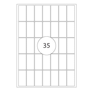 Etiquetas 019x040mm 15Fls A5 Apli 525un