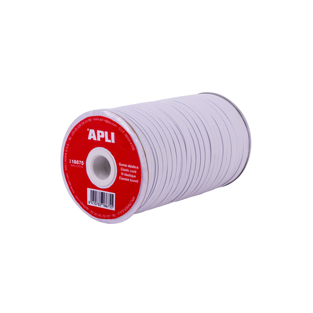 Elástico Fio Bobine Apli Branco 5mmx100m 1un