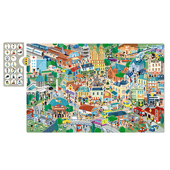 Jogo Educativo Puzzle Apli Observação da Cidade 104 Peças