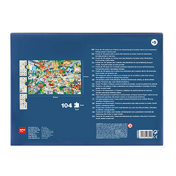 Jogo Educativo Puzzle Apli Observação da Cidade 104 Peças