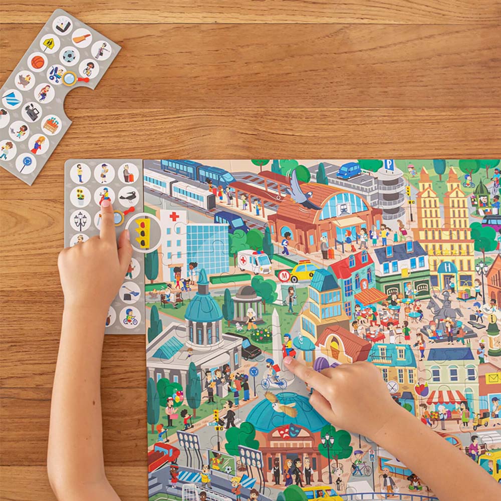 Jogo Educativo Puzzle Apli Observação da Cidade 104 Peças
