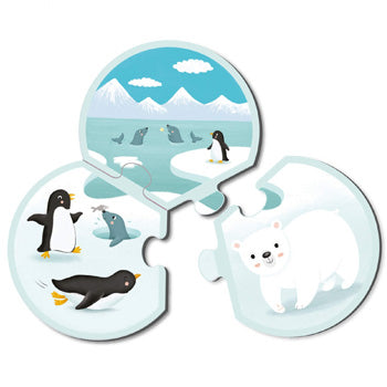 Puzzle Trio Animais 24 Peças