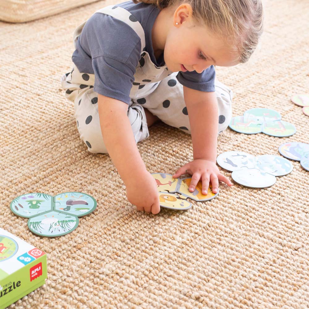 Puzzle Trio Animais 24 Peças