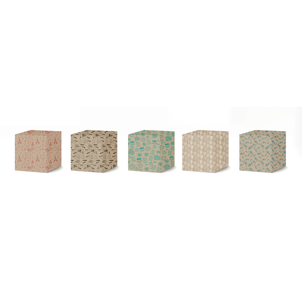 Papel Embrulho 70cmx2m Kraft Fun Expositor 55un