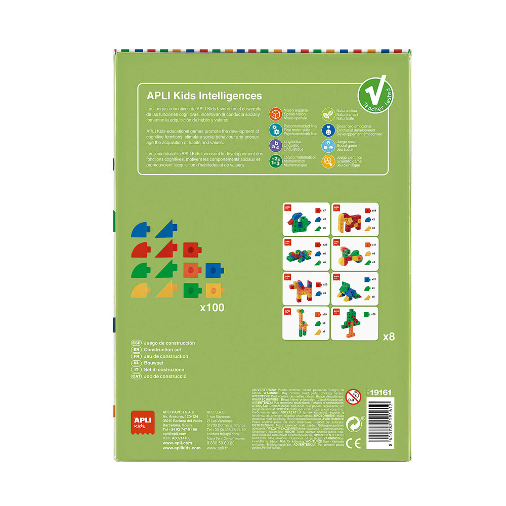 Jogo Educativo Apli Cubos de Conexão 100 Peças