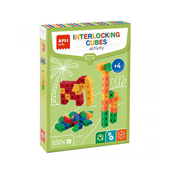 Jogo Educativo Apli Cubos de Conexão 100 Peças