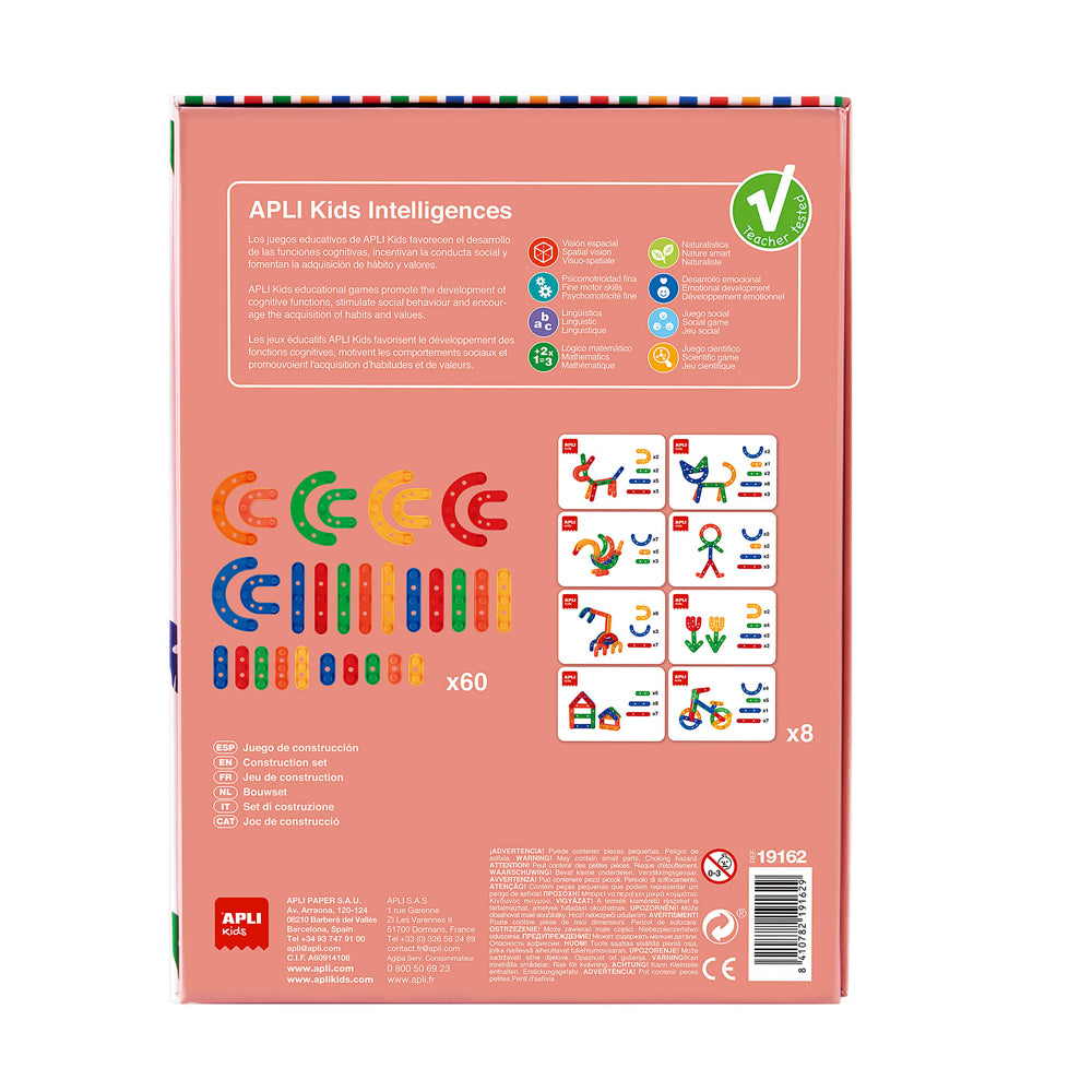 Jogo Educativo Apli Peças de Conexão 60 Peças
