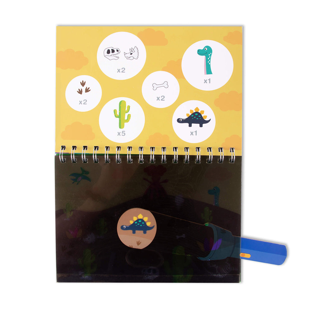 Livro Procura e Encontra Dinossauros Apli Kids 6Fls