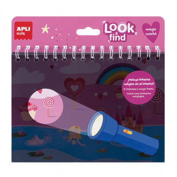 Livro Procura e Encontra Mundo Mágico Apli Kids 6Fls
