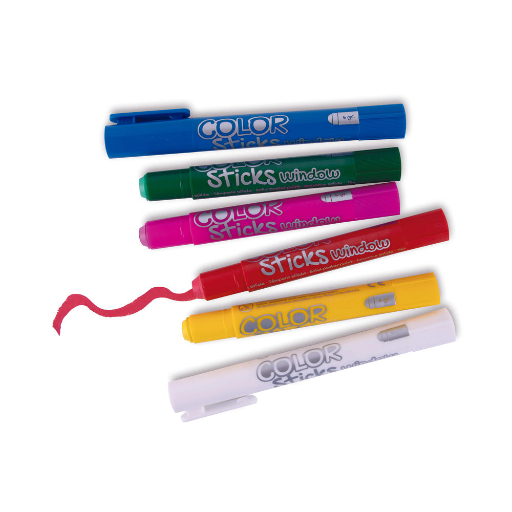 Kit Decoração Color Sticks Janelas 6 Cores Apli Kids