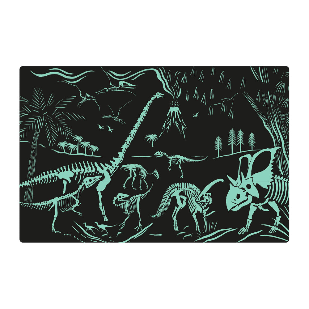 Jogo Educativo Puzzle Apli Fluor Dinossauros 60 Peças