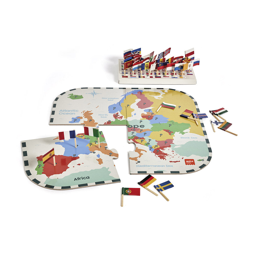 Jogo Educativo Puzzle Apli Bandeiras da Europa