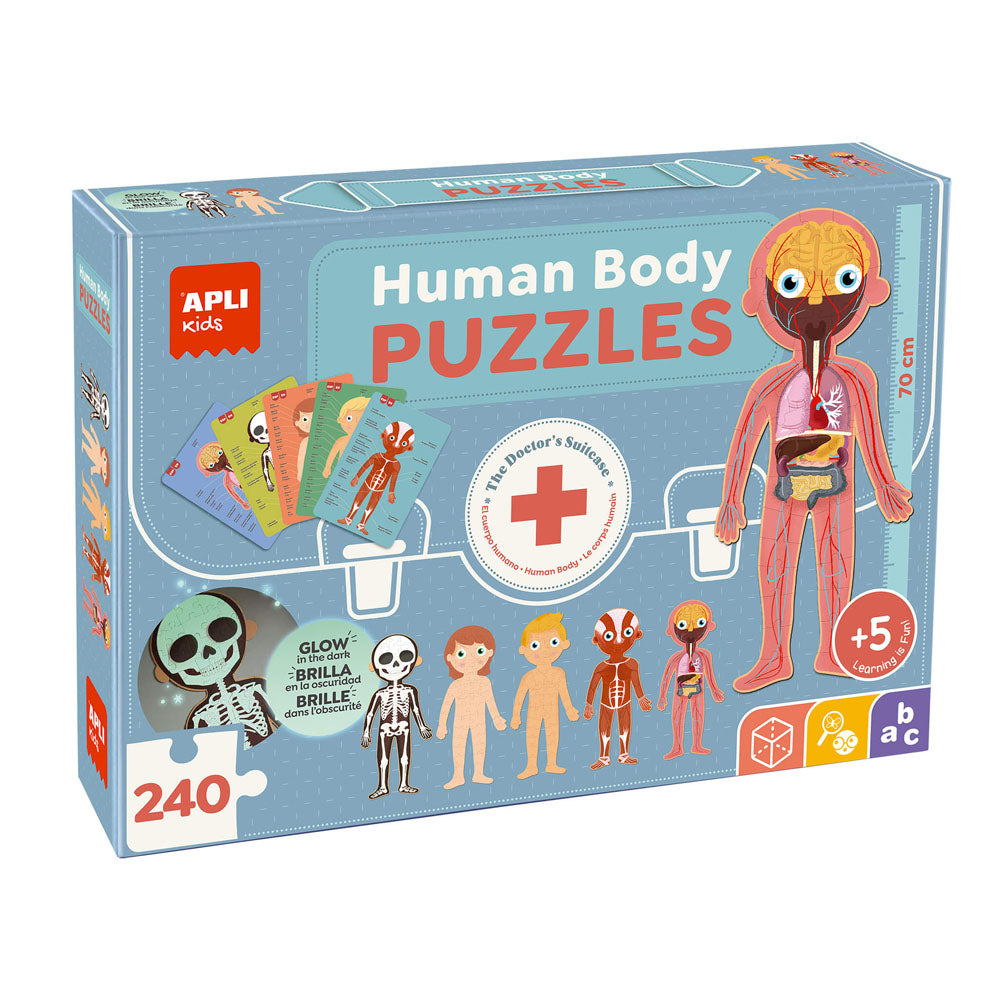 Jogo Educativo Puzzle Apli Corpo Humano 240 Peças