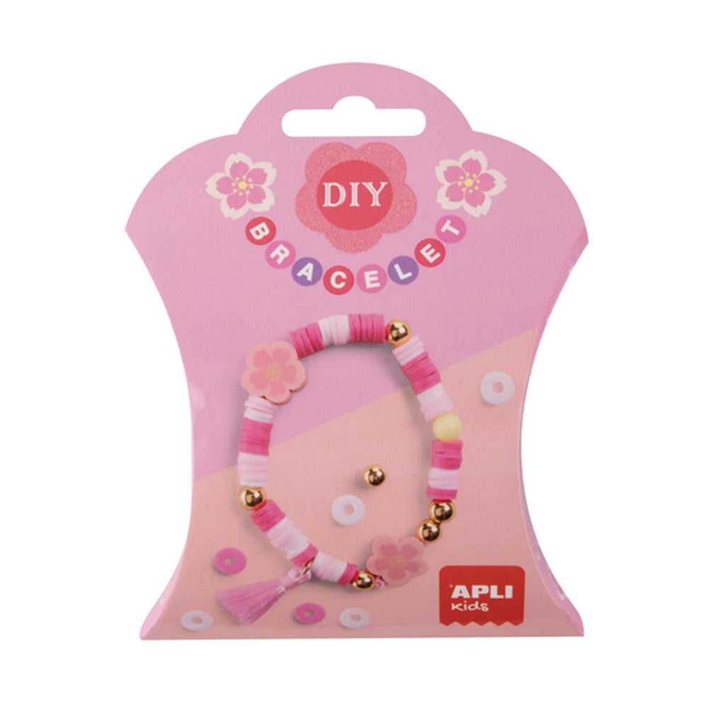 Kit Pulseiras Pink Flower Apli Kids