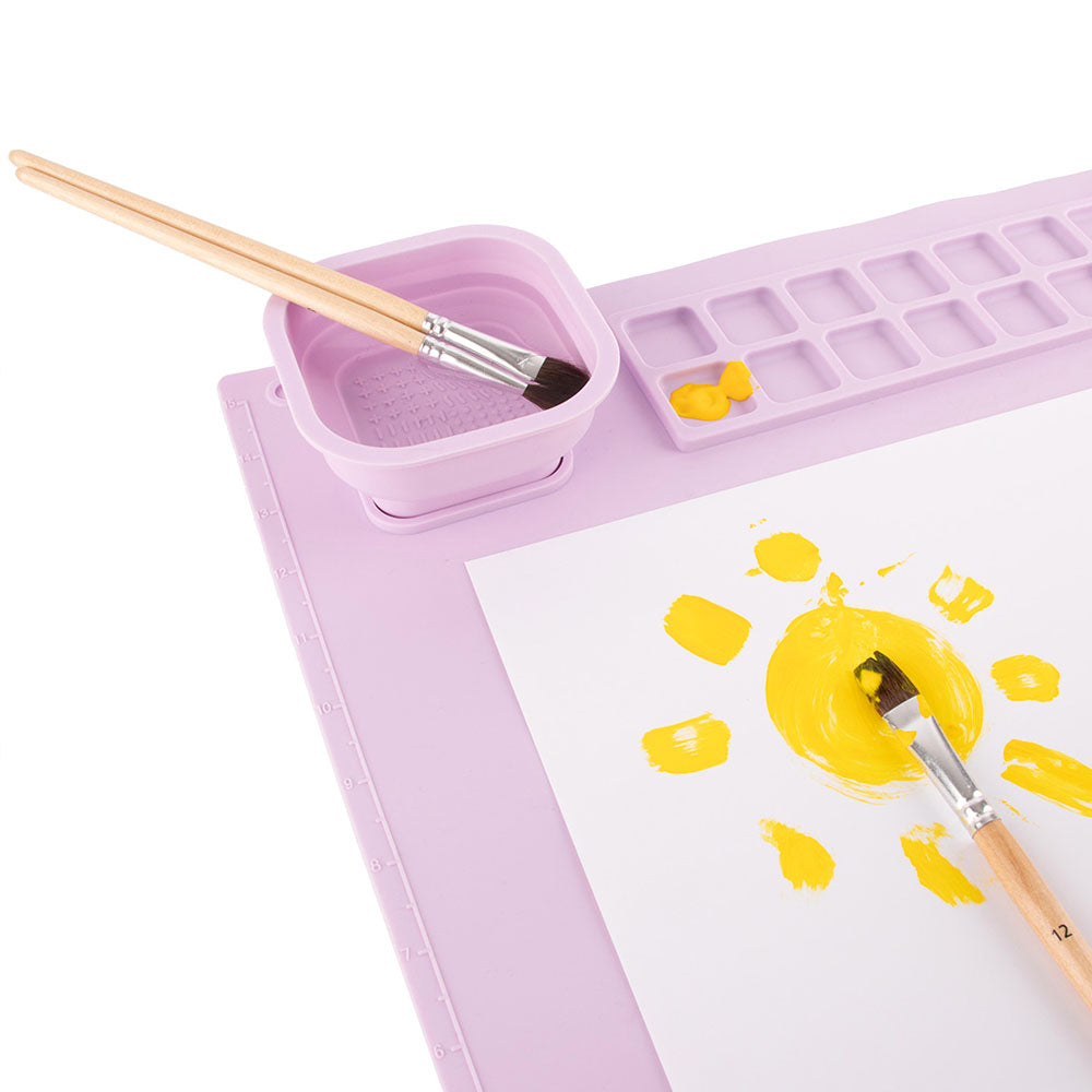 Tapete Lavável de Silicone para Pinturas Lilás