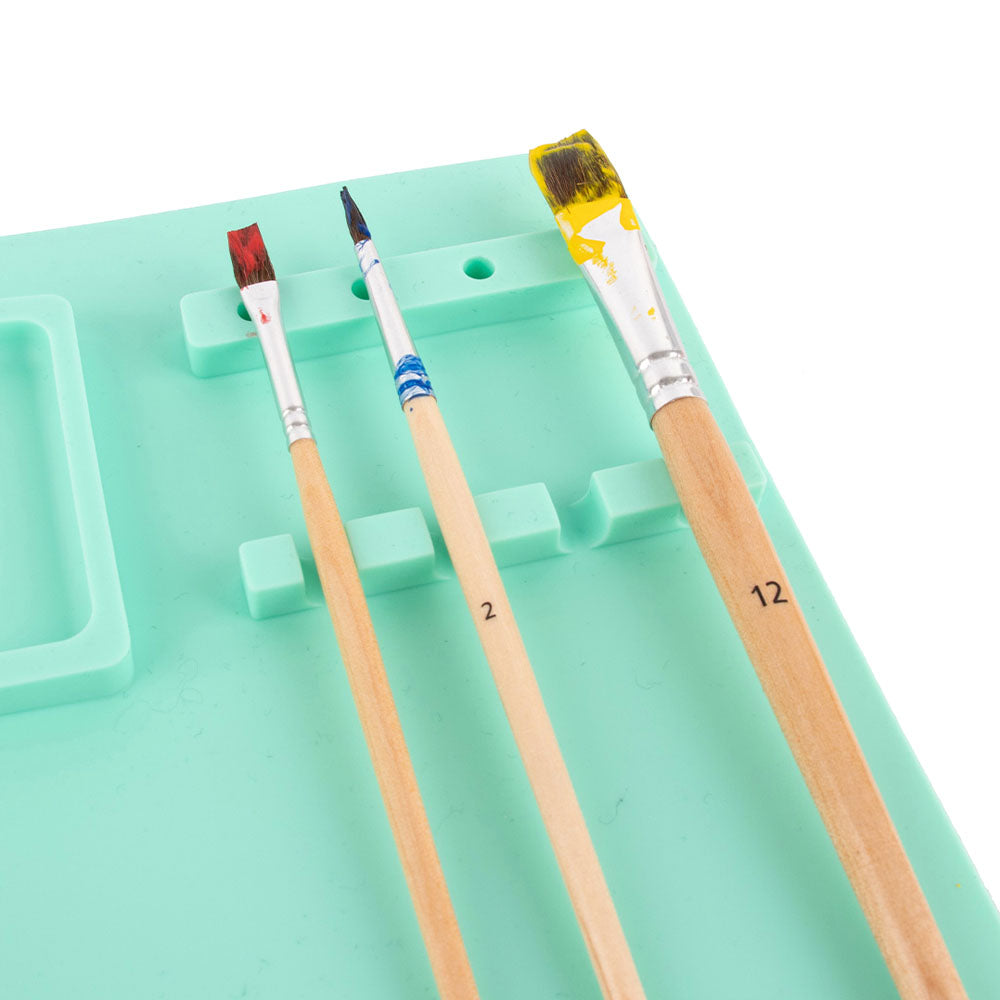 Tapete Lavável de Silicone para Pinturas Verde