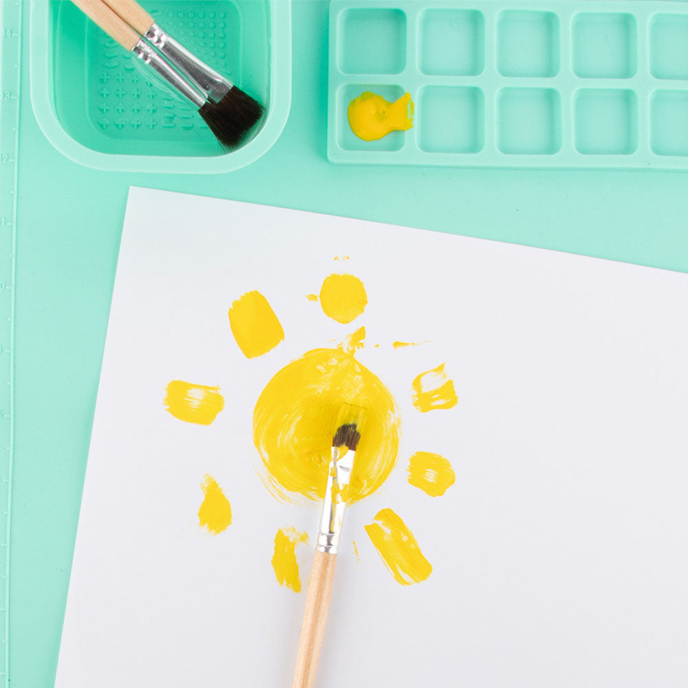 Tapete Lavável de Silicone para Pinturas Verde