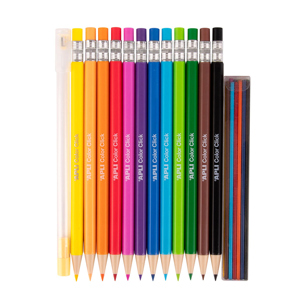 Lápis Cor Lapiseira Color Click Tubo 12un