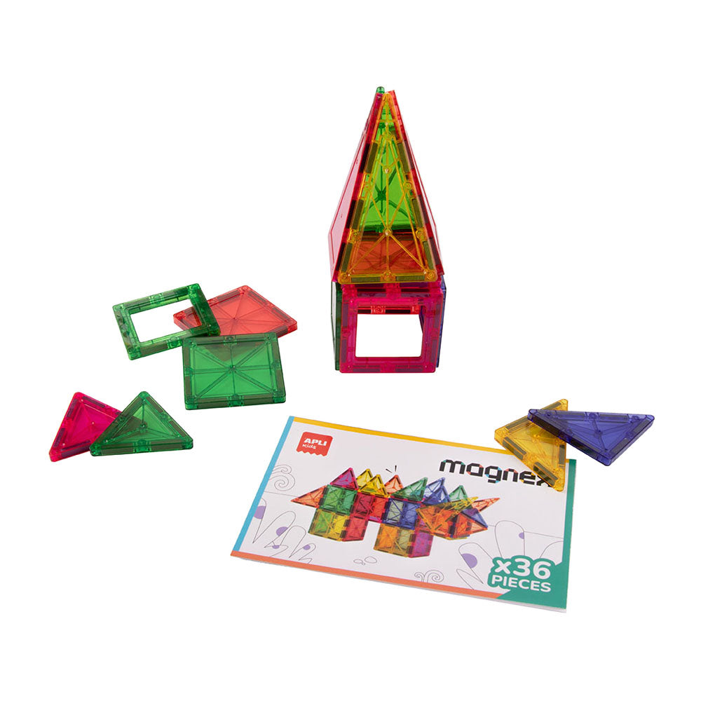 Jogo Blocos Magnéticos Magnex Apli 36 peças