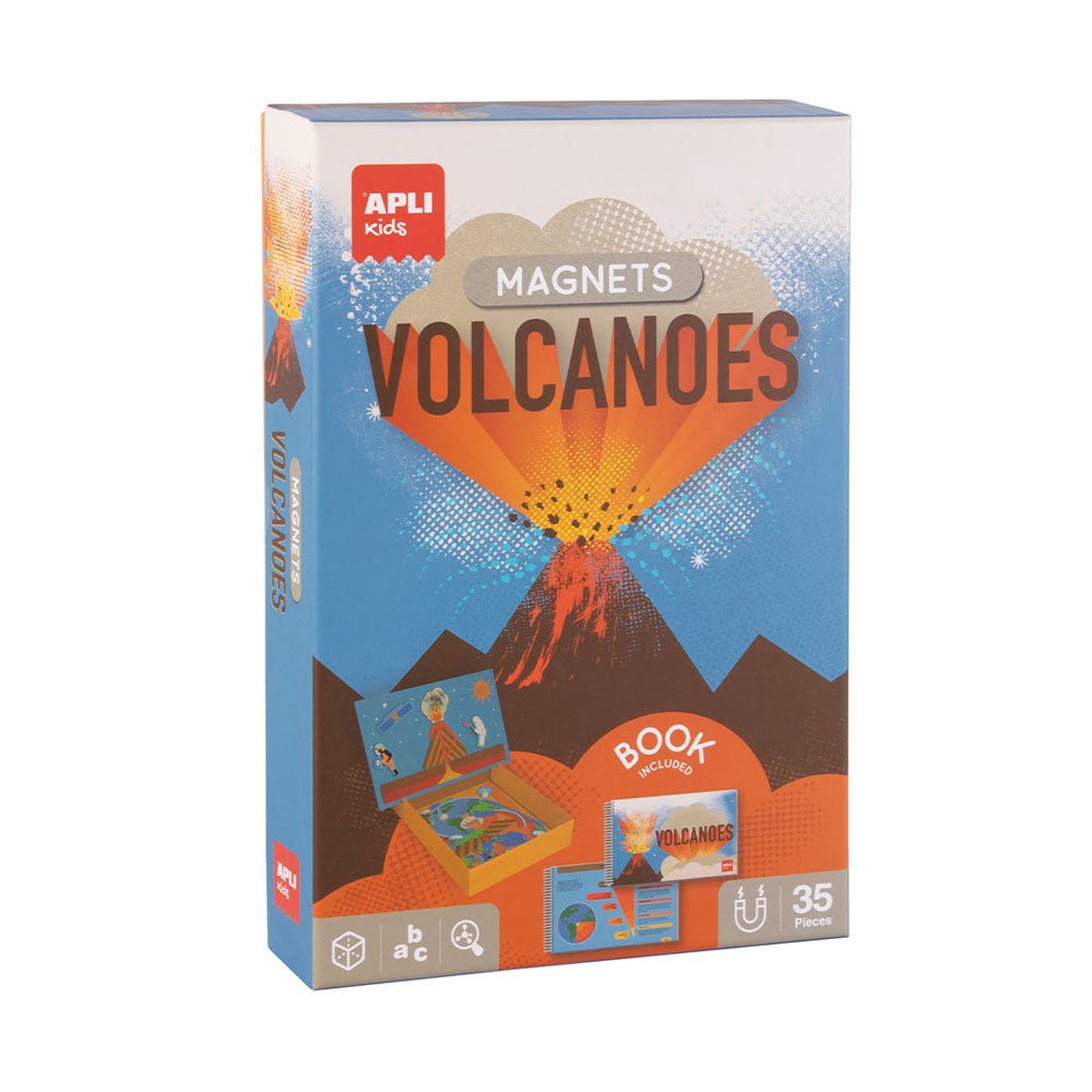 Jogo Educativo Magnético Vulcões 35 peças
