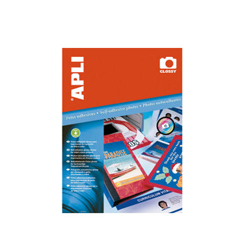 Etiquetas 199,6x289mm InkJet A4 Branco Glossy Apli 10un