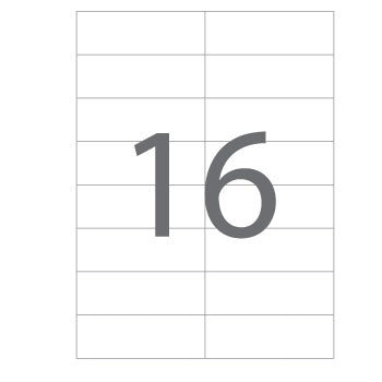 Etiquetas 105x035mm 100Fls A4 01287 Multi3 1600un
