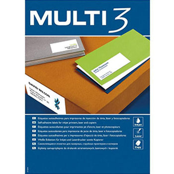 Etiquetas 105x040mm 100Fls A4 Multi3 1400un