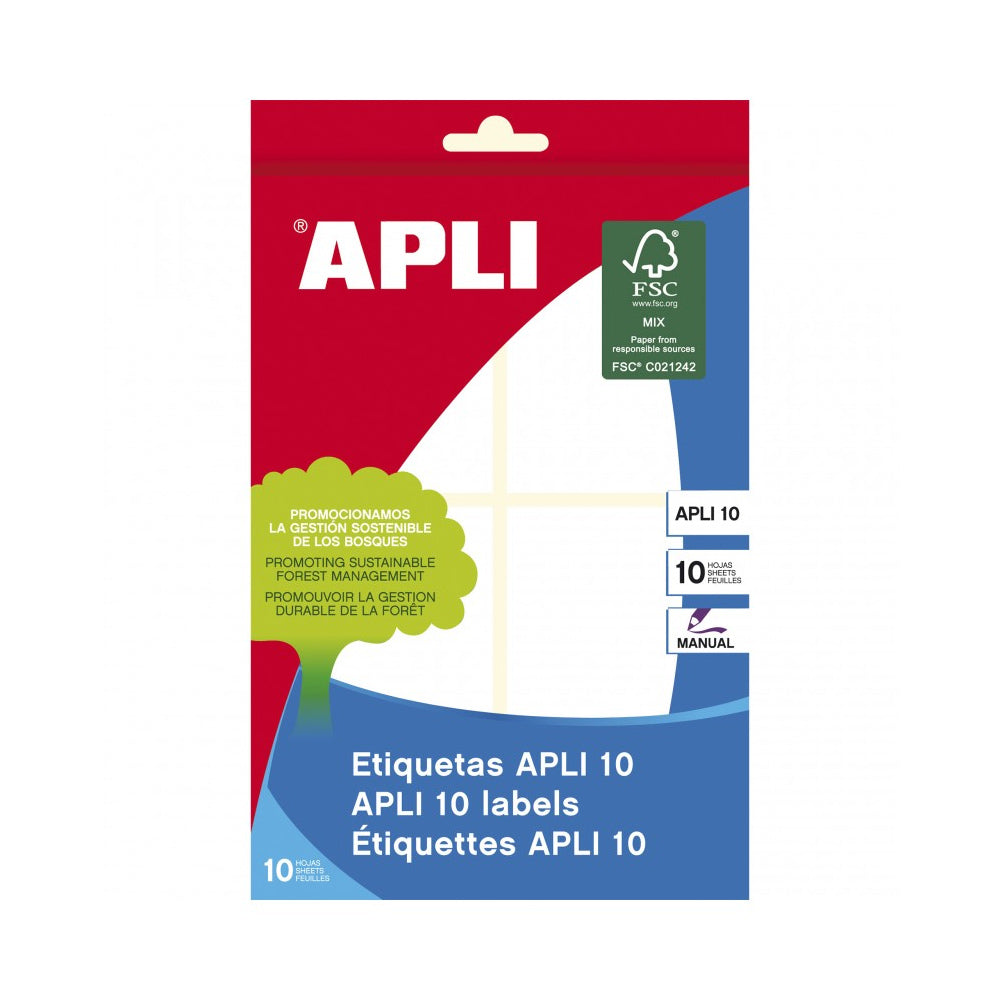 Etiquetas 050x70mm 10Fls 01657 Apli 40un