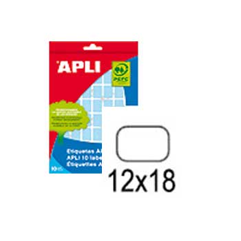 Etiquetas 012x018mm 8Fls A5 Verde Apli 448un