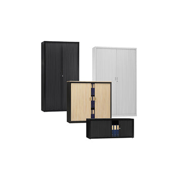 Armario Portas Persiana 4 Prateleiras 1200x420x1950 Cinza