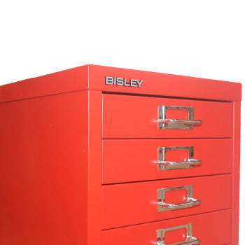 Móvel Metal 673x279x429 com 10 Gavetas Vermelho