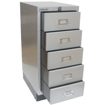 Móvel Metal com Fecho 673x279x429mm com 5 Gavetas Silver