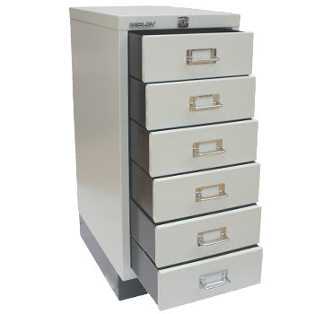Móvel Metal com Fecho 673x279x429mm com 6 Gavetas Cinza