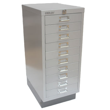 Móvel Metal com Fecho 673x279x429mm com 10 Gavetas Silver