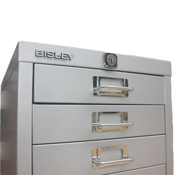 Móvel Metal com Fecho 673x279x429mm com 10 Gavetas Silver