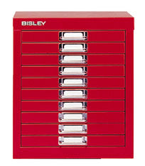 Movel Metal com Fecho 673x279x429mm com 10 Gavetas Vermelho
