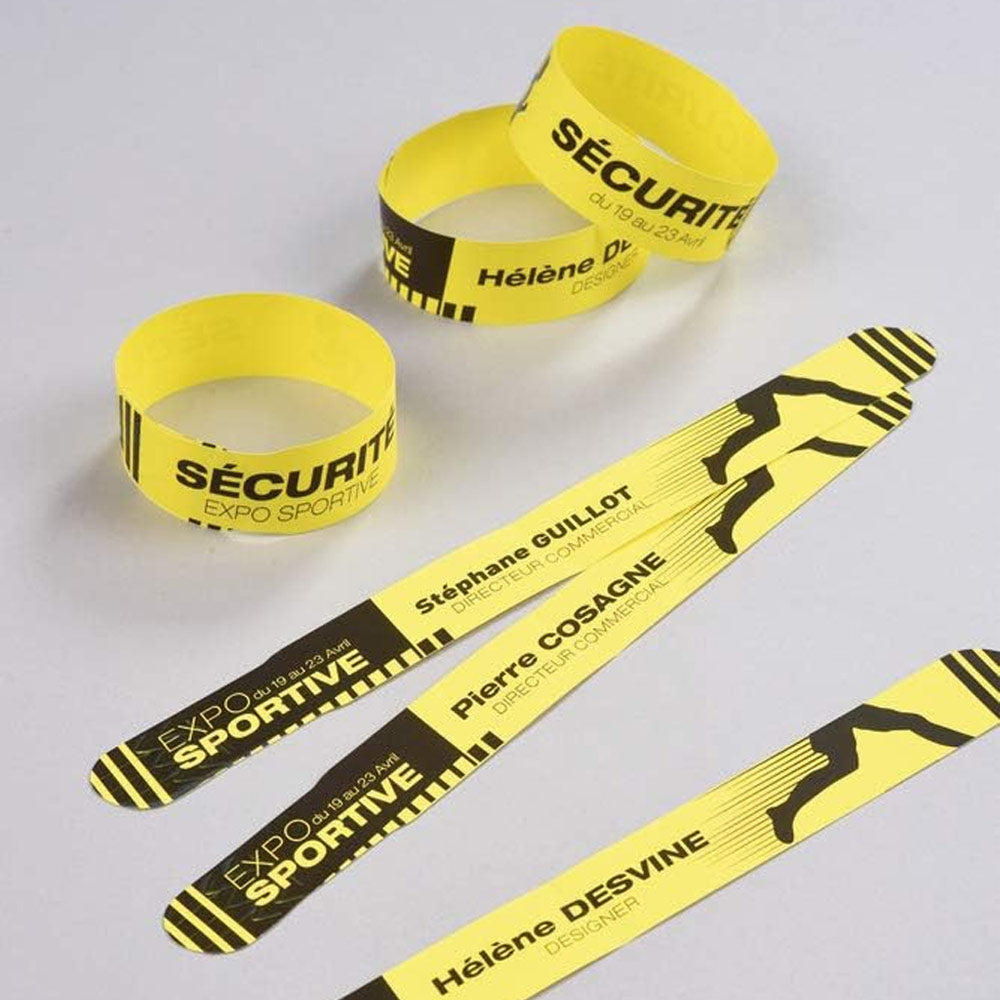 Pulseiras de IDENTIFICAÇÃO Avery L4001-5 5x10 Amarelo=50un