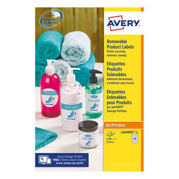 Etiquetas Redondas Removíveis 25mm Avery 25 Folhas 1200un