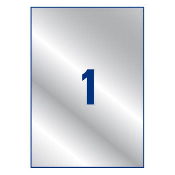 Etiquetas Resistentes 210x297mm 20Fls Prata Avery 20un