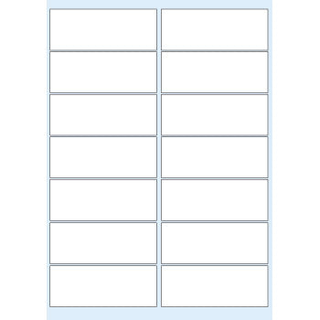 Etiquetas 099,1x038,1mm 25Fls Transparentes Avery 350un
