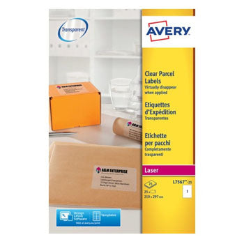 Etiquetas Expedição 210x297mm 25Fls Transp. Avery 25un