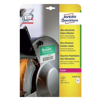 Etiquetas Ultra-Resistentes 099,1x042,3mm 10Fls Avery 120un